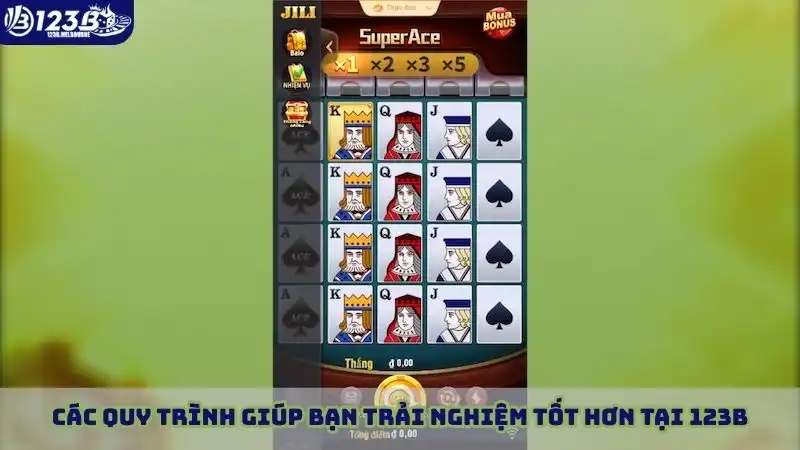 Các quy trình giúp bạn trải nghiệm tốt hơn tại 123B