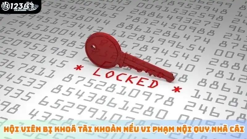 Chính sách bảo mật Hội viên bị khoá tài khoản nếu vi phạm nội quy nhà cái