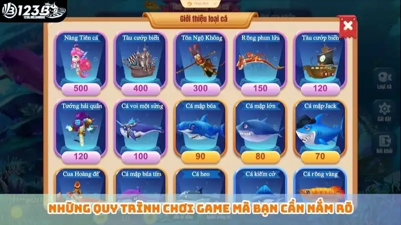 Bắn cá tiên - Đắm chìm vào thế giới huyền bí tại nhà cái 123B Những quy trình chơi game mà bạn cần nắm rõ