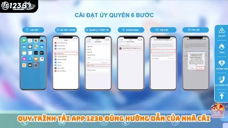 Quy trình tải app 123B đúng hướng dẫn của nhà cái