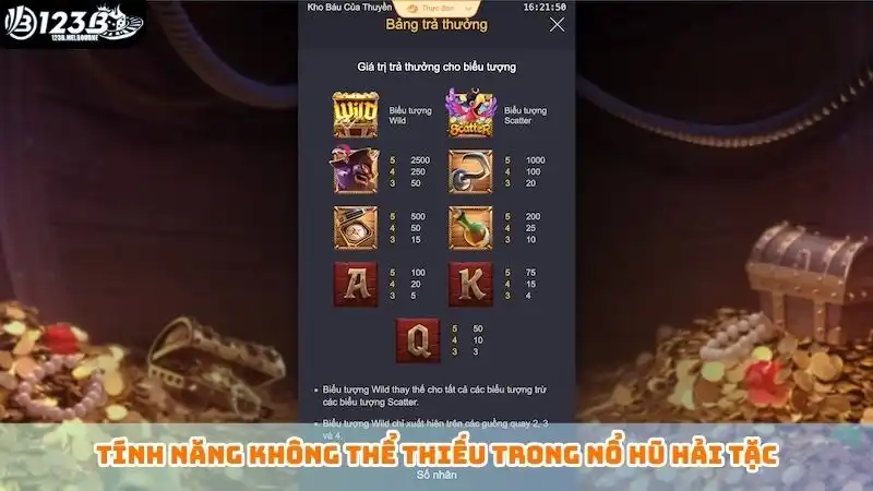 Tính năng không thể thiếu trong nổ hũ hải tặc