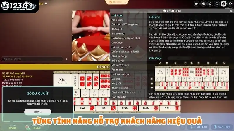 Từng tính năng hỗ trợ khách hàng hiệu quả