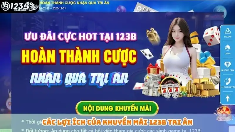 Các lợi ích của khuyến mãi 123B tri ân