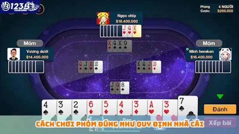 Cách chơi phỏm đúng như quy định nhà cái