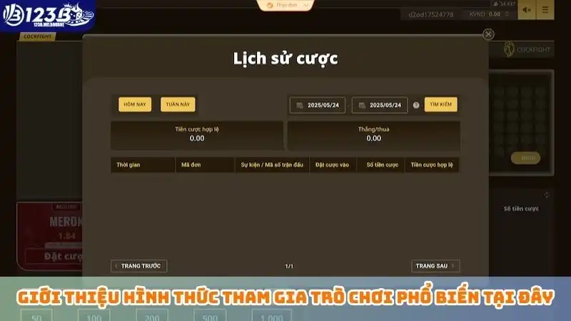 Đá gà Thomo mới nhất: Tường thuật trực tiếp full HD tại 123B Giới thiệu hình thức tham gia trò chơi phổ biến tại đây