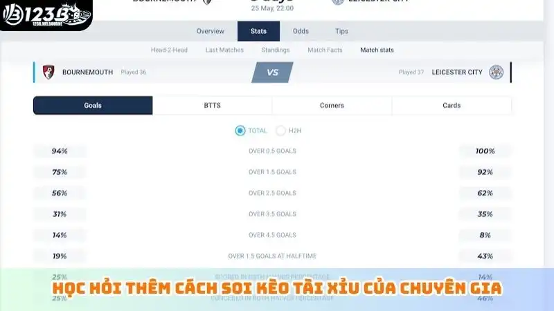 Học hỏi thêm cách soi kèo tài xỉu của chuyên gia
