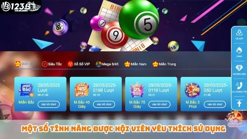 Một số tính năng được hội viên yêu thích sử dụng