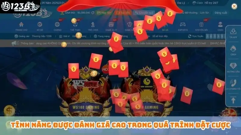 Tính năng được đánh giá cao trong quá trình đặt cược